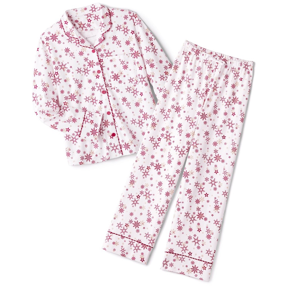 American Girl snowflake pajamas size 6